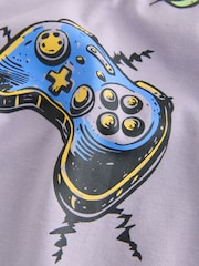 Lilac Purple Short Sleeve Graphic T-Shirt (3-16yrs) - Image 8 of 10