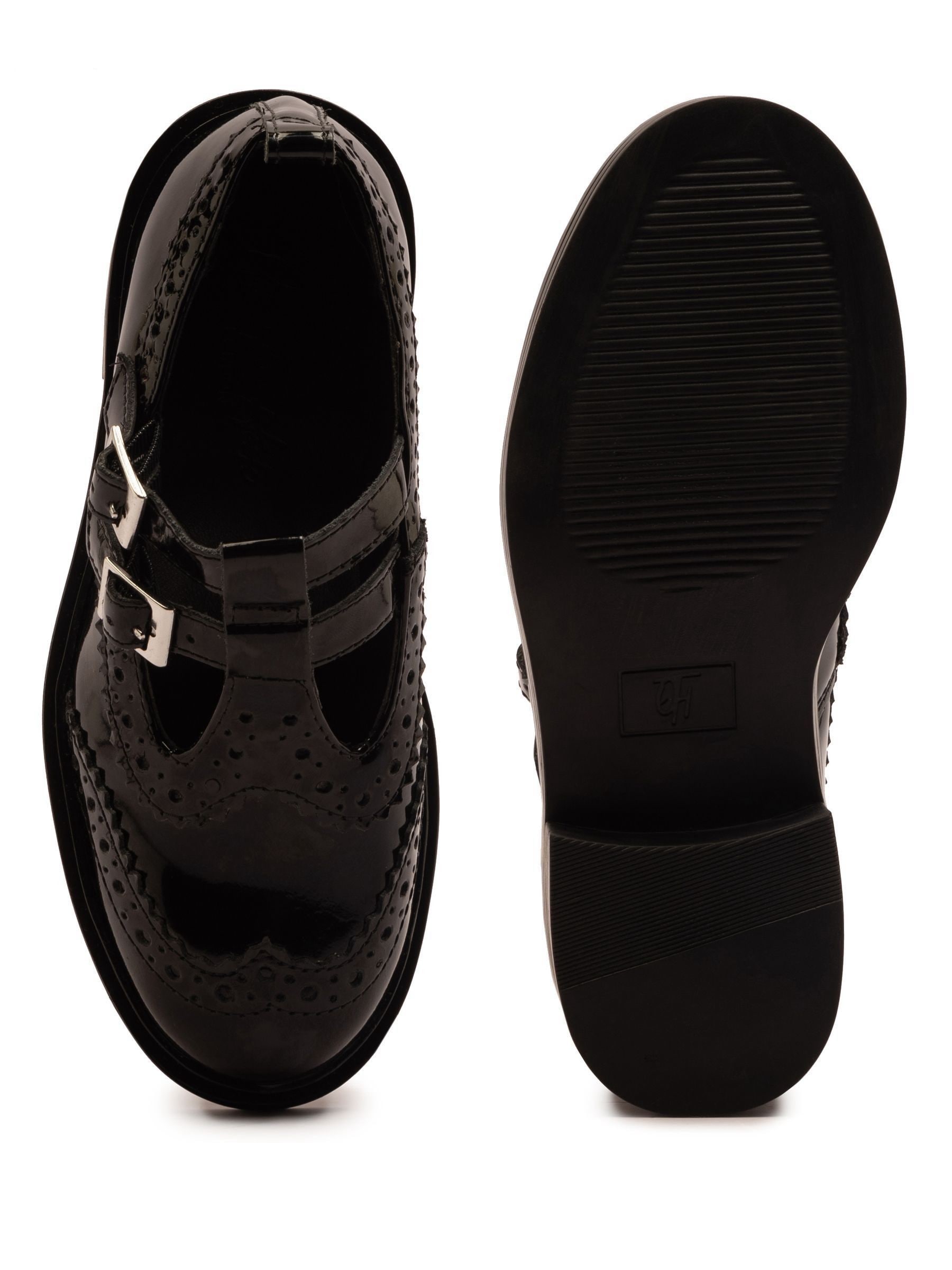 Comprar Sapatos escolares Mary Jane Brogue Holly Leather T-Bar Off