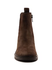 Off The Hook Brown Kiki Suede Leather Ankle Chelsea Boots - Image 4 of 6