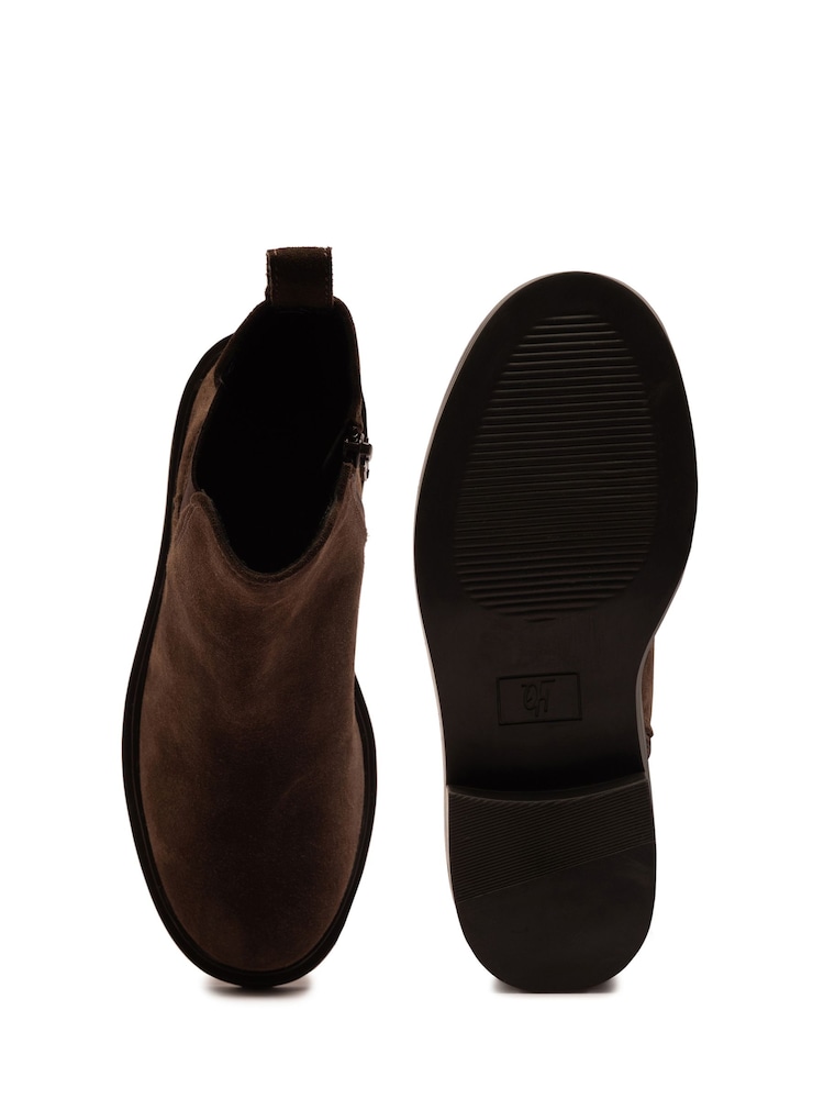 Off The Hook Brown Kiki Suede Leather Ankle Chelsea Boots - Image 6 of 6 Off The Hook Brown Kiki Suede Leather Ankle Chelsea Boots - Image 6 of 6