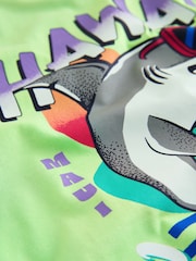 Purple/Green/White Relaxed Fit Graphic Print Short Sleeve T-Shirts 3 Pack (3-16yrs) - Image 6 of 7