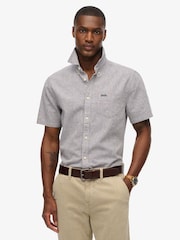 Camisa de manga curta Superdry City Cotton Linen - Imagem 1 de 4