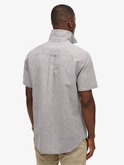Camisa de manga curta Superdry City Cotton Linen - Imagem 2 de 4