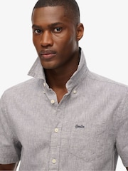 Camisa de manga curta Superdry City Cotton Linen - Imagem 4 de 4