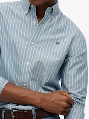 Superdry Blue Classic Oxford Long Sleeve Shirt - Image 3 of 7