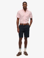 Superdry Pink City Cotton Linen Short Sleeve Shirt - Image 3 of 4