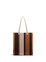 Radley Medium Stripe Open Top White Tote - Image 2 of 4