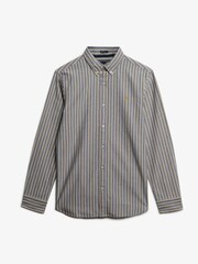 Superdry Blue Classic Oxford Long Sleeve Shirt - Image 6 of 7