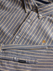 Superdry Blue Classic Oxford Long Sleeve Shirt - Image 7 of 7