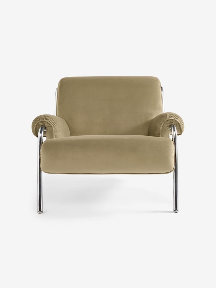 MADE.COM Velvet Fern Green Lorien Chair - Image 5 of 5 MADE.COM Velvet Fern Green Lorien Chair - Image 5 of 5