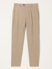 FatFace Bosbury Natural Linen Trousers - Image 7 of 7