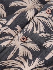 Black/Ecru Button Through Short Sleeve Jersey Shirt (3-16yrs) - Image 7 of 7