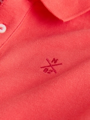 Coral Red Short Sleeve Polo Shirt (3-16yrs) - Image 4 of 4
