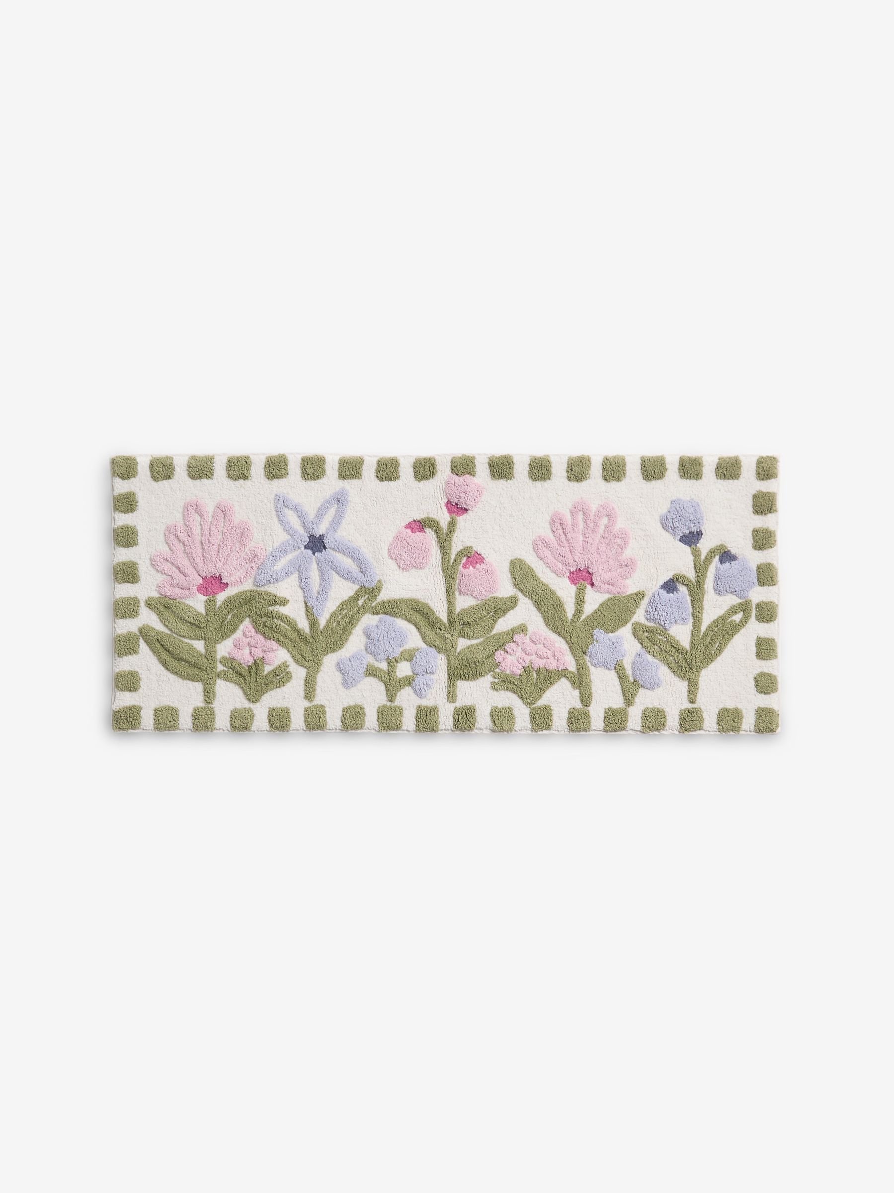 Buy Multi Water Colour Floral Print Runner Bath Mat from the Next UK ...