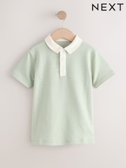 Mineral - Tricou polo cu mânecă scurtă din jacquard (3-16ani) - Imaginea 2 din 4