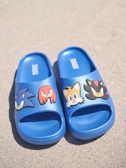 Blue Metallic Sonic Sliders - Image 1 of 7