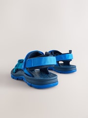 Blue Standard Fit (F) Touch Fastening Trekker Walking Sandals - Image 4 of 5