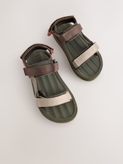 Khaki Green Touch Fastening Trekker Sandals - Image 7 of 9