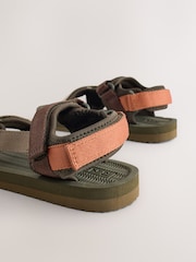 Khaki Green Touch Fastening Trekker Sandals - Image 8 of 9
