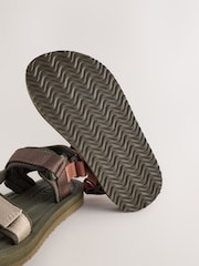 Khaki Green Touch Fastening Trekker Sandals - Image 9 of 9