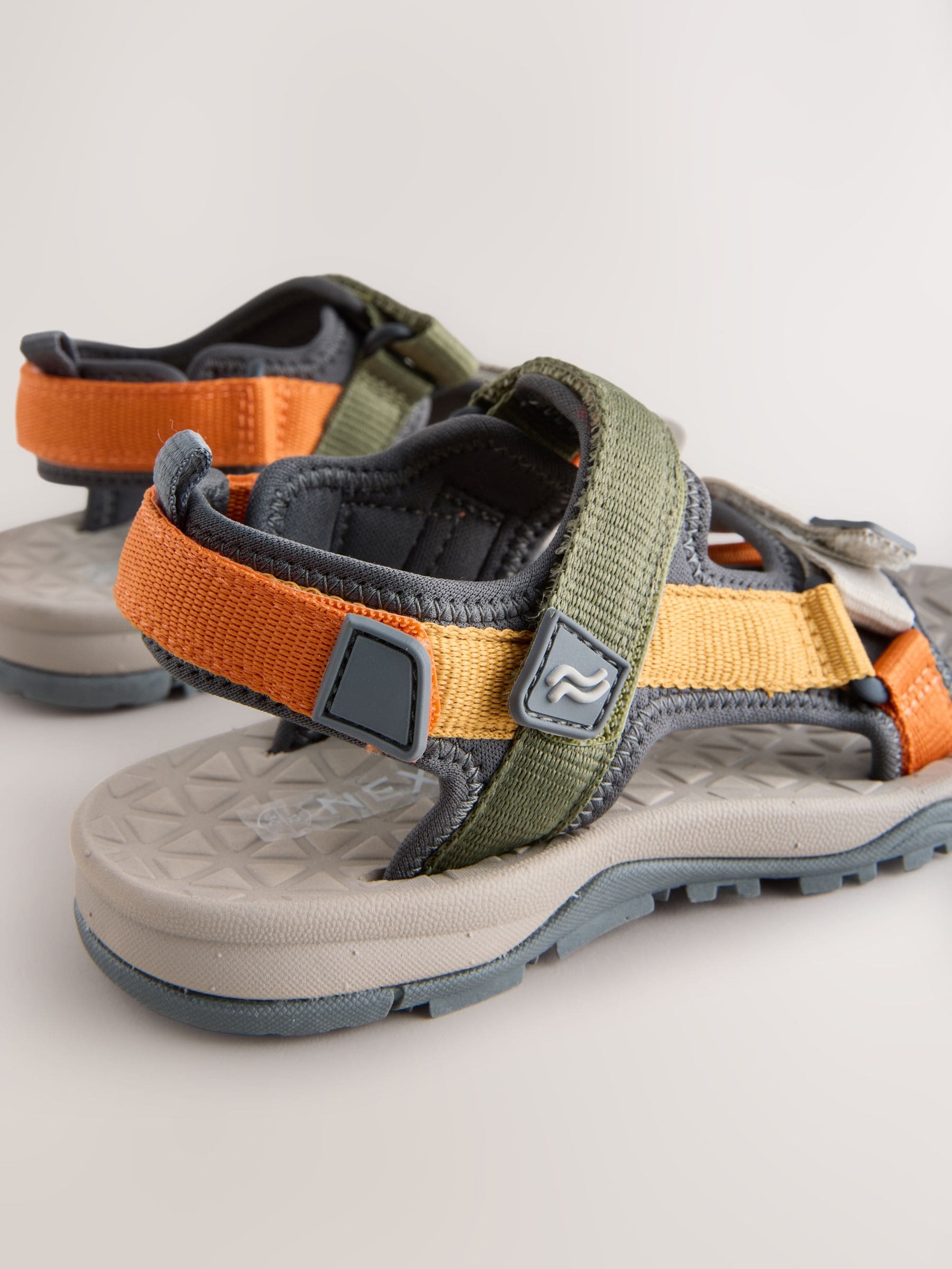Buy Neutral Colourblock Standard Fit (F) Touch Fastening Trekker