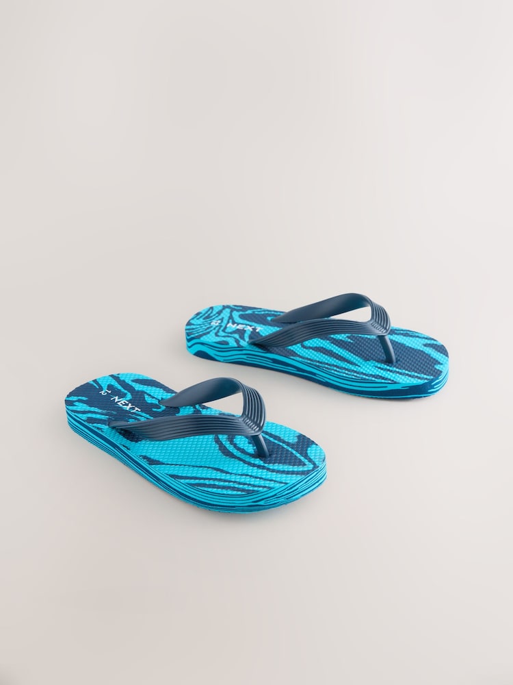 Marmură albastră - Sandale tip șlapi - Imaginea 1 din 5 Marmură albastră - Sandale tip șlapi - Imaginea 1 din 5