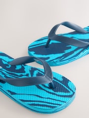  Marmură albastră - Sandale tip șlapi - Imaginea 3 din 5