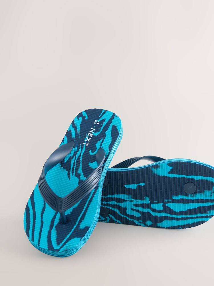 Marmură albastră - Sandale tip șlapi - Imaginea 5 din 5 Marmură albastră - Sandale tip șlapi - Imaginea 5 din 5