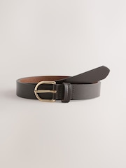 Chocolate Brown Regular Leather Belt - Image 1 of 3