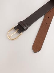 Chocolate Brown Regular Leather Belt - Image 3 of 3