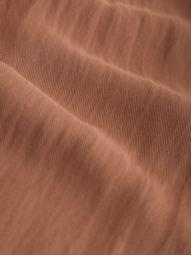 Brown Relaxed Crinkle Short Sleeve Blazer - Image 8 of 8 Brown Relaxed Crinkle Short Sleeve Blazer - Image 8 of 8