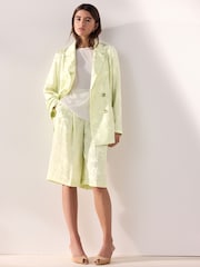 Grün - Tabitha Simmons X NEXT Jacquard Bermuda Shorts - Bild 1 von 4