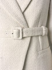 Ecru Tabitha Simmons X NEXT Boucle Belted Blazer - Image 7 of 7
