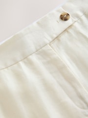 White N. Premium 100% Linen Bootcut Trousers - Image 3 of 3