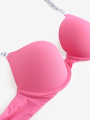 Victoria's Secret Rose Garden Pink Full Cup Push Up Logo Bra - Image 2 of 3