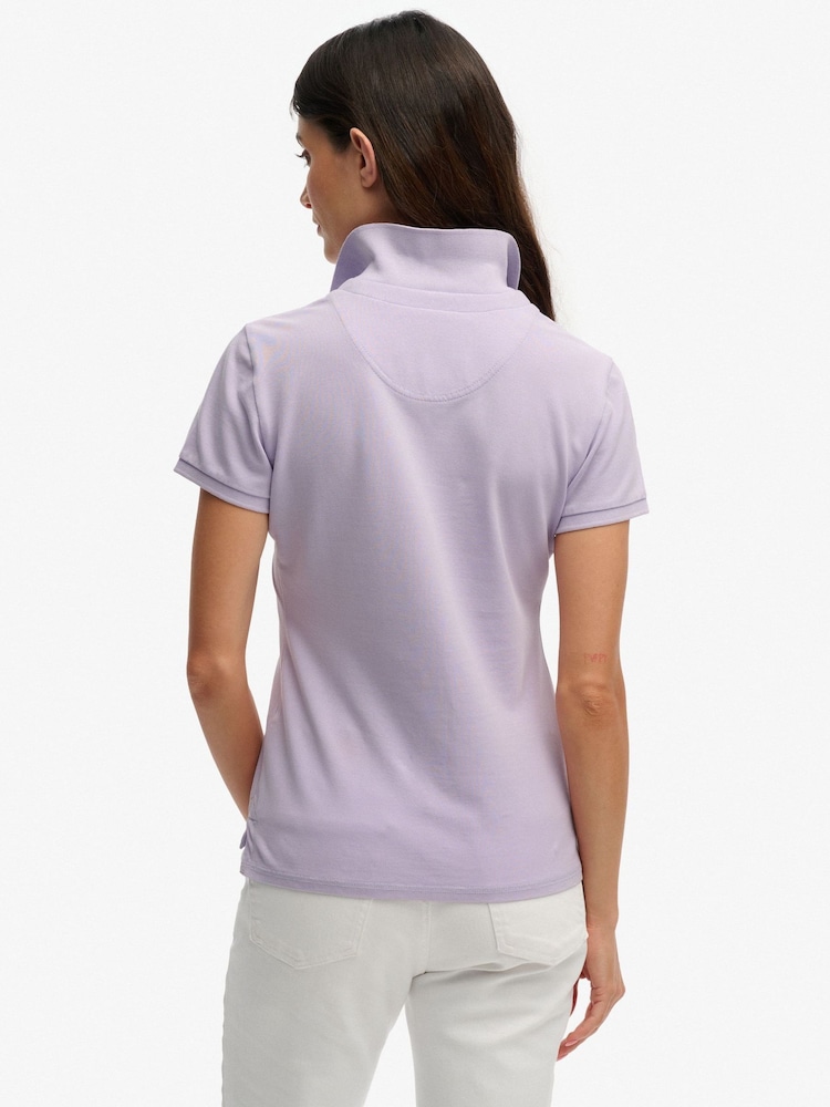 Superdry Purple Heritage Slim Fit Polo Shirt - Image 2 of 4