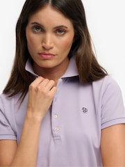Superdry Purple Heritage Slim Fit Polo Shirt - Image 3 of 4