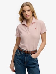 Superdry Pink Heritage Slim Fit Polo Shirt - Image 1 of 6