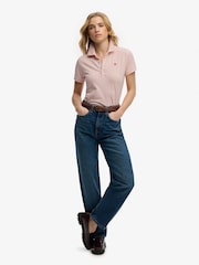 Superdry Pink Heritage Slim Fit Polo Shirt - Image 3 of 6