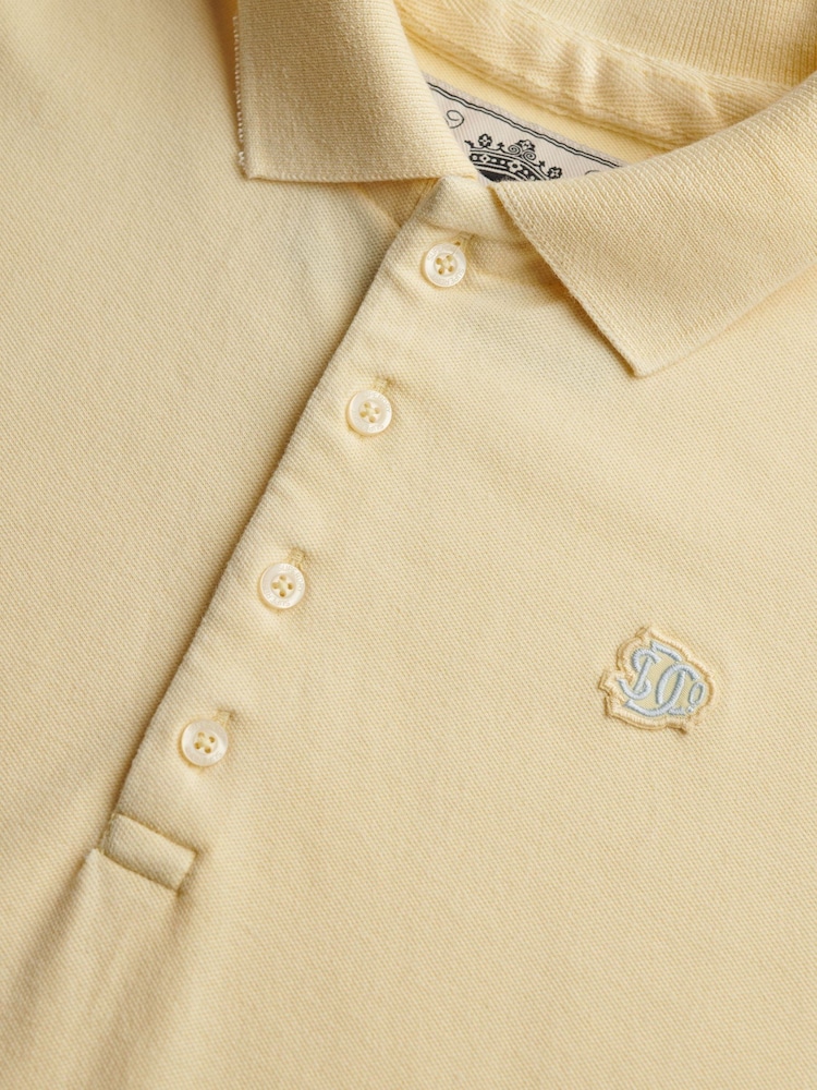 Superdry Yellow Heritage Slim Fit Polo Shirt - Image 7 of 7