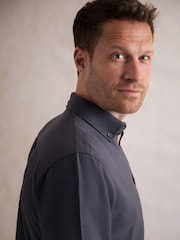 Lakeland Leather Grey Wastwater Cotton Shirt - Image 3 of 7