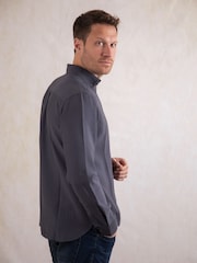 Lakeland Leather Grey Wastwater Cotton Shirt - Image 4 of 7