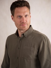 Lakeland Leather Green Wastwater Cotton Shirt - Image 5 of 7