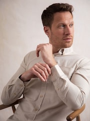 Lakeland Leather Nude Wastwater Cotton Shirt - Image 2 of 9