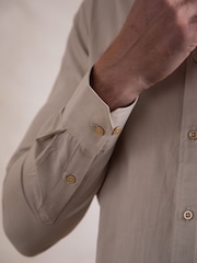 Lakeland Leather Nude Wastwater Cotton Shirt - Image 5 of 9