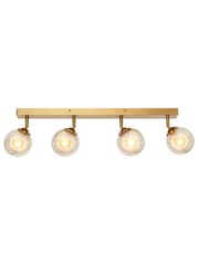 BHS Satin Brass Vanity 4 Light Spotlight Bar - Image 5 of 7