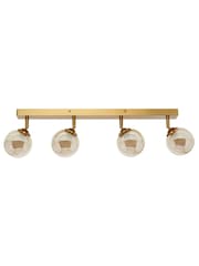 BHS Satin Brass Vanity 4 Light Spotlight Bar - Image 6 of 7