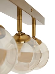 BHS Satin Brass Vanity 4 Light Spotlight Bar - Image 7 of 7