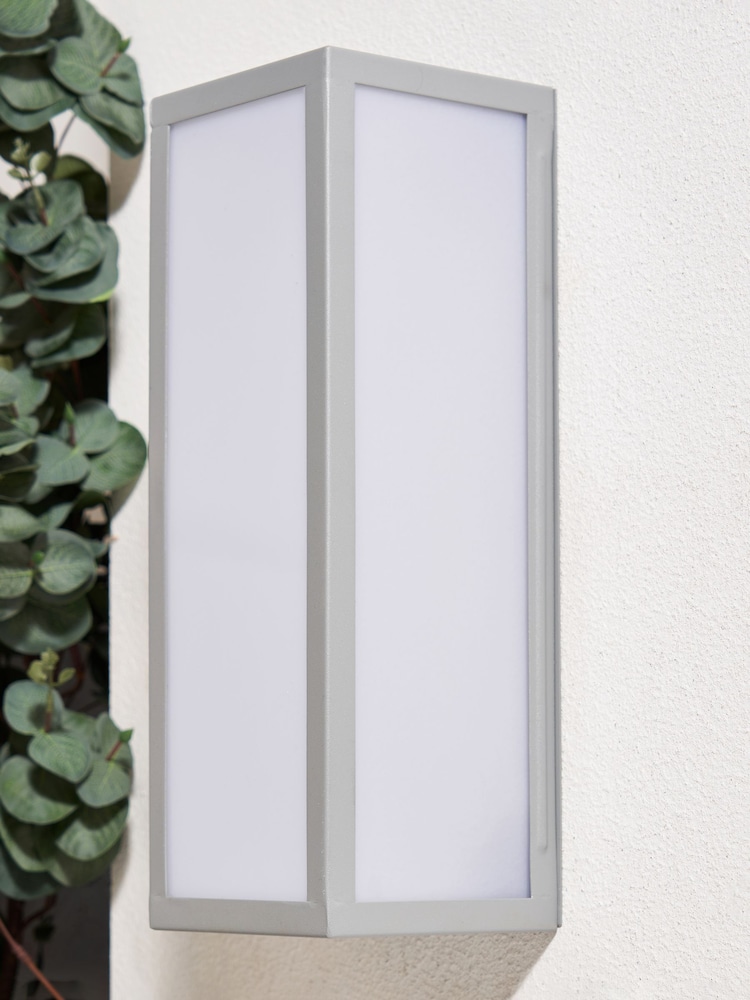 BHS Silver Aylesford LED Outdoor Wall Lantern - Image 2 of 4 BHS Silver Aylesford LED Outdoor Wall Lantern - Image 2 of 4