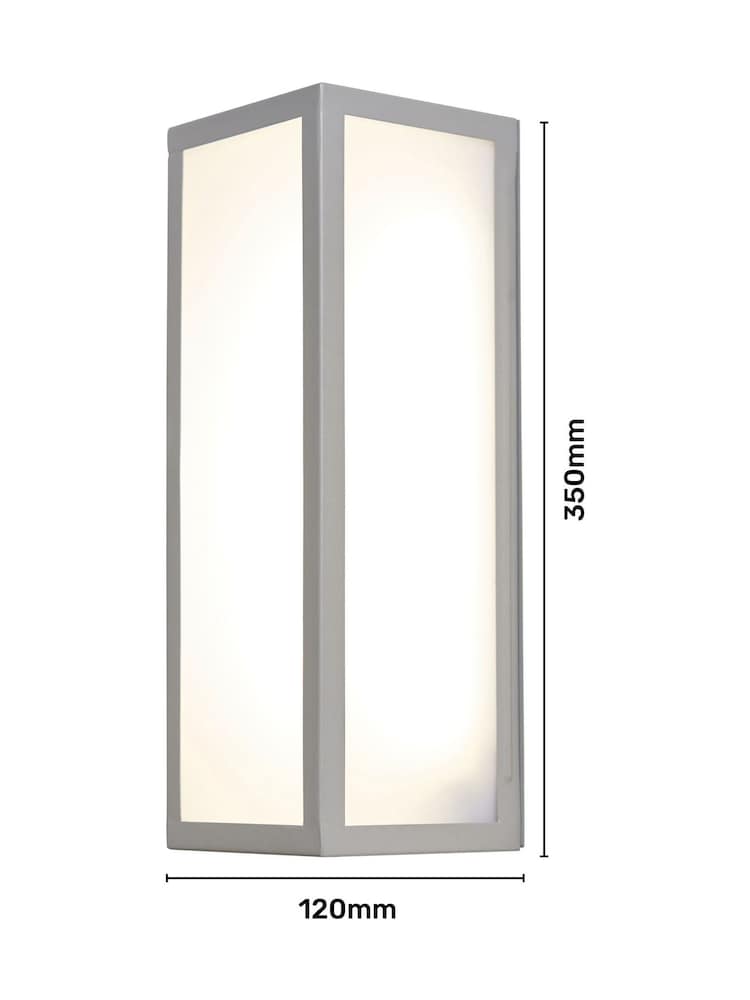 BHS Silver Aylesford LED Outdoor Wall Lantern - Image 4 of 4